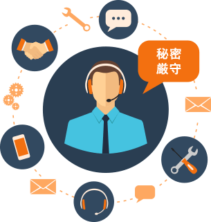 秘密厳守のイメージイラスト